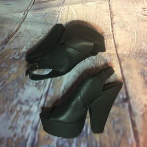 Platform Open Toe Heels